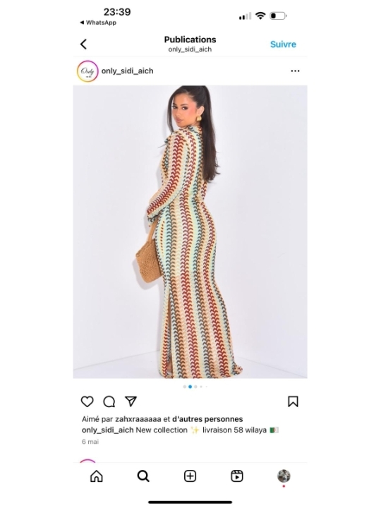 robe multicolore - bohème chic | AK Fashion Shop