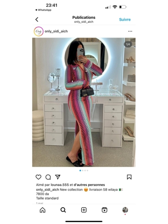 robe multicolore - bohème chic | AK Fashion Shop