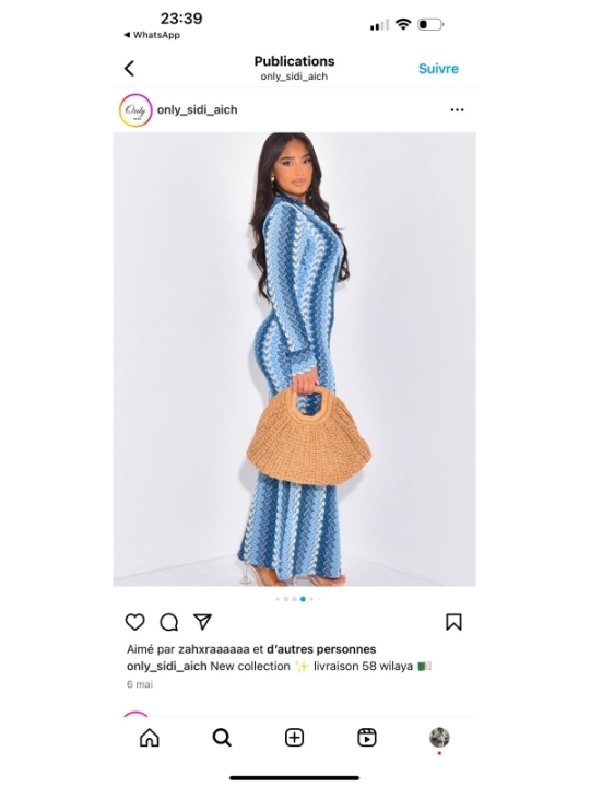 robe bleu - bohème chic | AK Fashion Shop