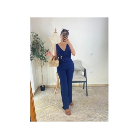 combinaison bleu marine - chic décontracté | AK Fashion Shop