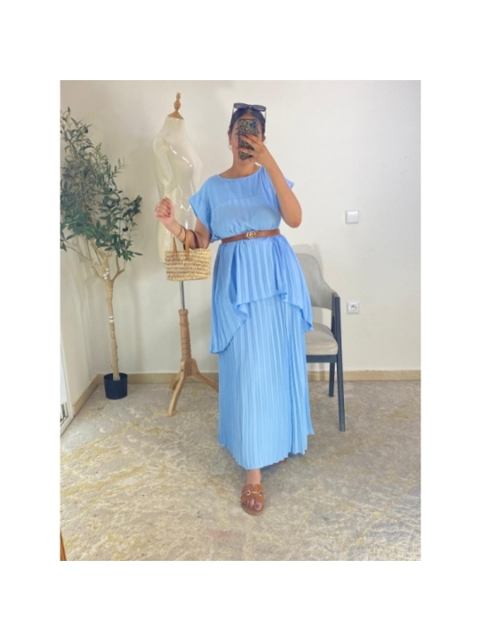 Robe Bleu clair - Chic décontracté | AK Fashion Shop