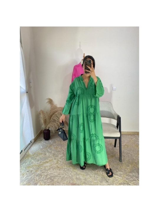 robe vert - chic décontracté | AK Fashion Shop