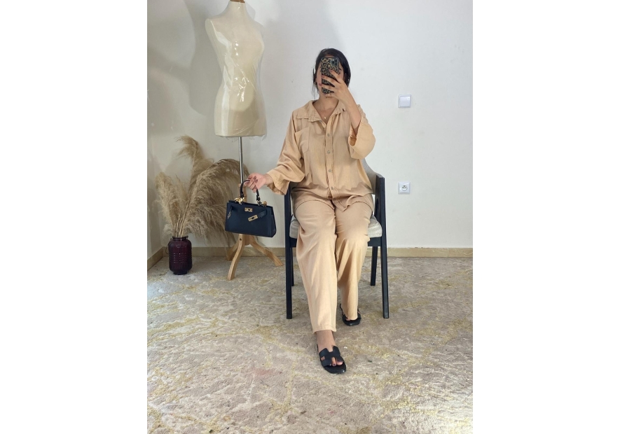 Ensemble Beige - Décontracté chic | AK Fashion Shop