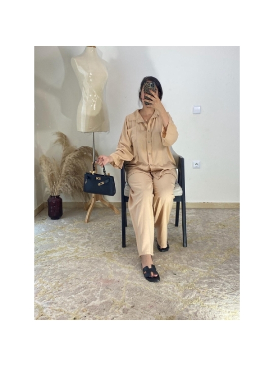 Ensemble Beige - Décontracté chic | AK Fashion Shop