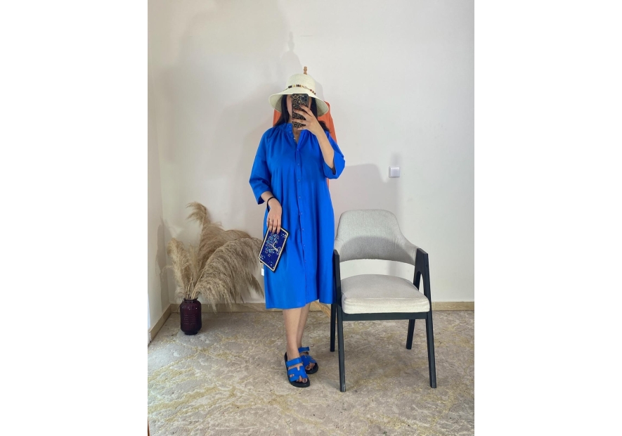 robe bleu royal - décontracté | AK Fashion Shop