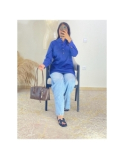 Tunique Bleu - Casual, décontracté | AK Fashion Shop