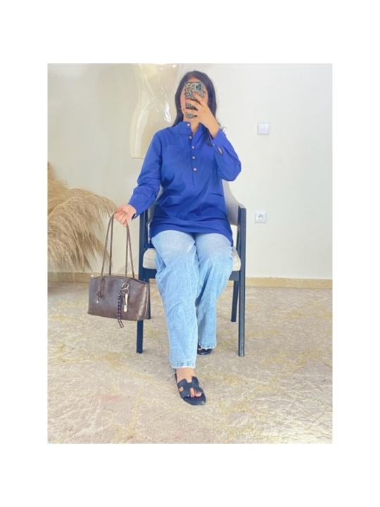 Tunique Bleu - Casual, décontracté | AK Fashion Shop