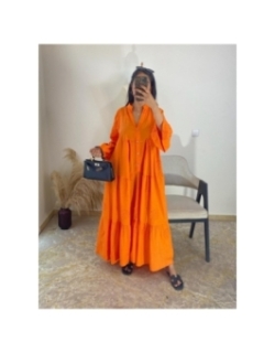 robe orange - casual-chic | AK Fashion Shop
