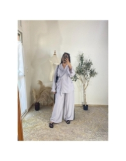 ensemble (pantalon et top) lavande - décontracté chic