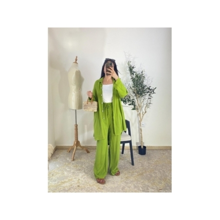 Ensemble Vert citron - Casual chic et décontracté