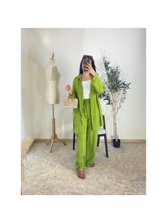 Ensemble coordonné Vert lime - Casual, décontracté, estival
