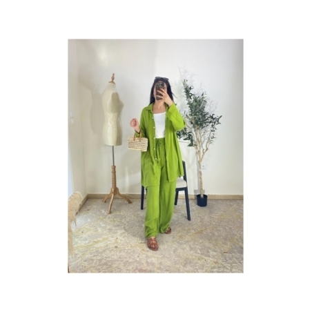 Ensemble coordonné Vert lime - Casual, décontracté, estival