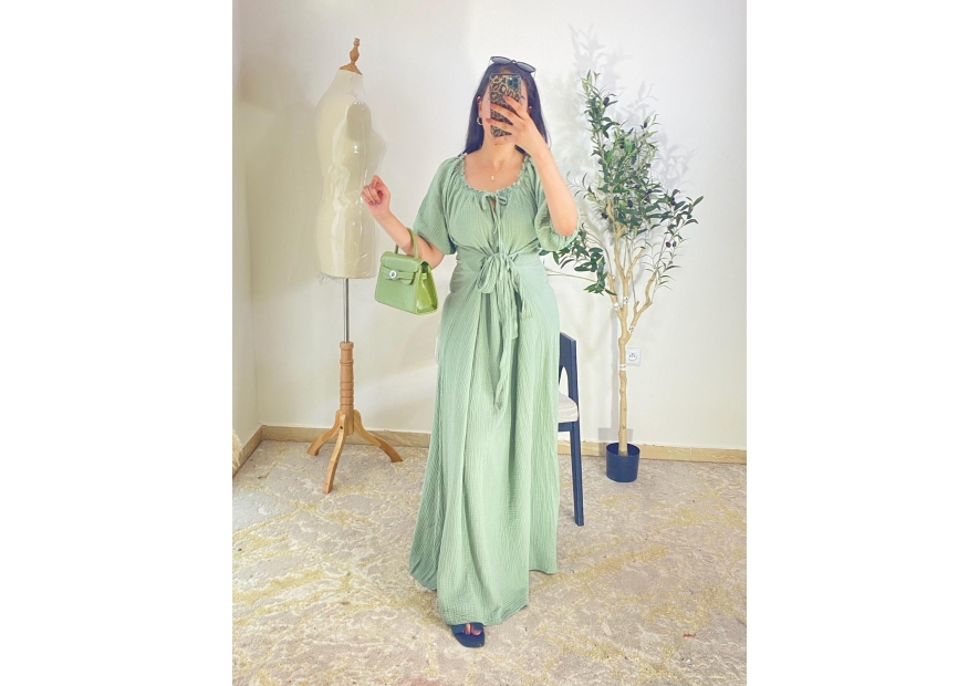 robe vert menthe - bohème chic | AK Fashion Shop