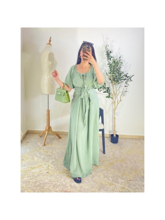 robe vert menthe - bohème chic | AK Fashion Shop