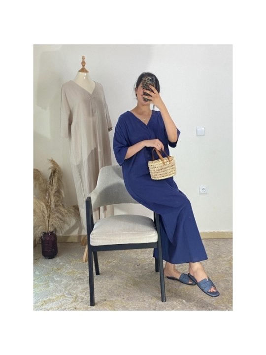 Robe Bleu marine - Casual chic | AK Fashion Shop