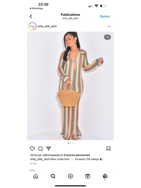 robe multicolore - chic, élégant, bohème | AK Fashion Shop