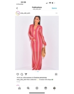 robe rose, rouge - chic, décontracté, bohème | AK Fashion Shop