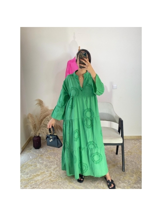robe vert - décontracté | AK Fashion Shop