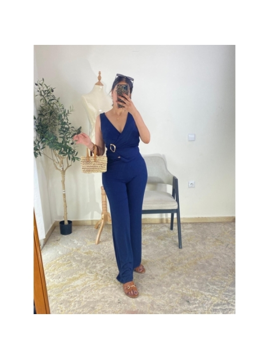 combinaison bleu marine - chic | AK Fashion Shop