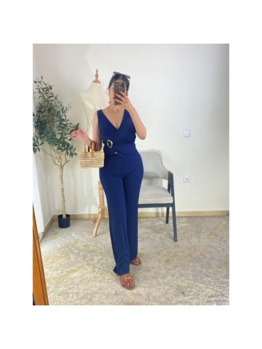 combinaison bleu marine - chic | AK Fashion Shop