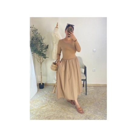 Robe Camel - Casual chic | AK Fashion Shop