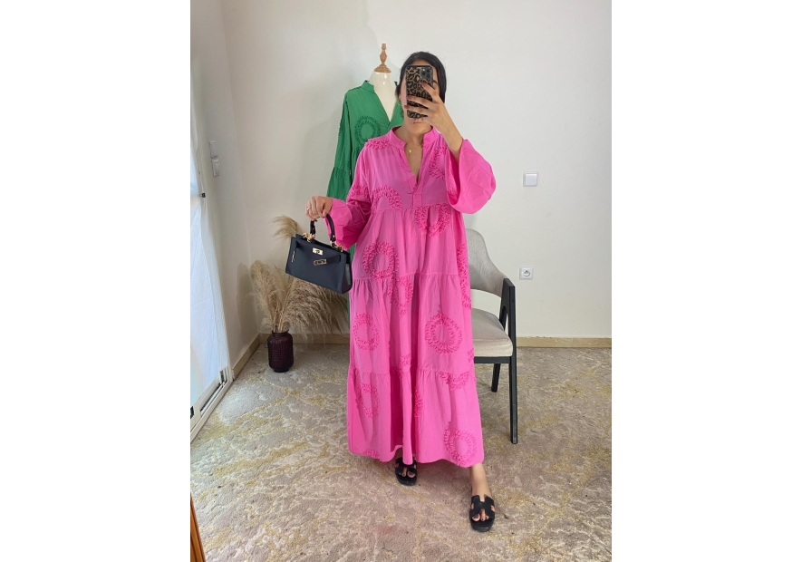 robe fuchsia - bohème, décontracté chic | AK Fashion Shop