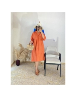 Robe chemise Orange - Casual | AK Fashion Shop