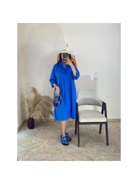 robe bleu roi - décontracté | AK Fashion Shop