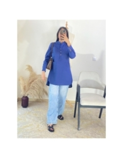 tunique bleu - décontracté | AK Fashion Shop