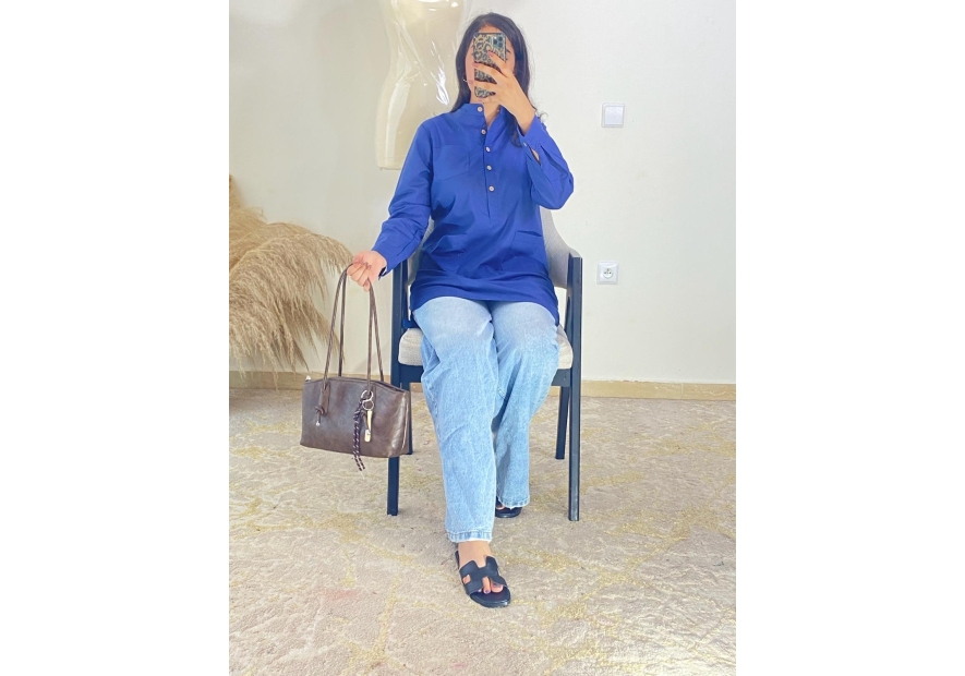 Tunique Bleu roi - Casual chic | AK Fashion Shop