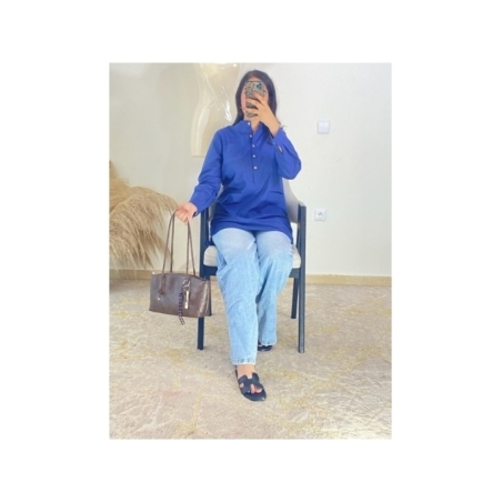 Tunique Bleu roi - Casual chic | AK Fashion Shop