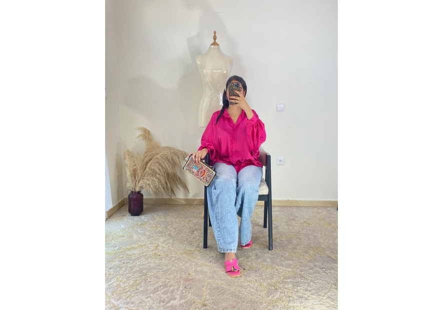 chemise fuchsia - décontracté chic | AK Fashion Shop