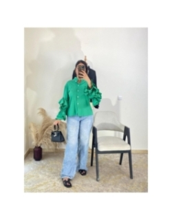 chemise vert - chic décontracté | AK Fashion Shop