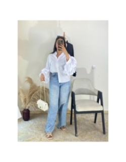 Chemise blanc - chic décontracté | AK Fashion Shop