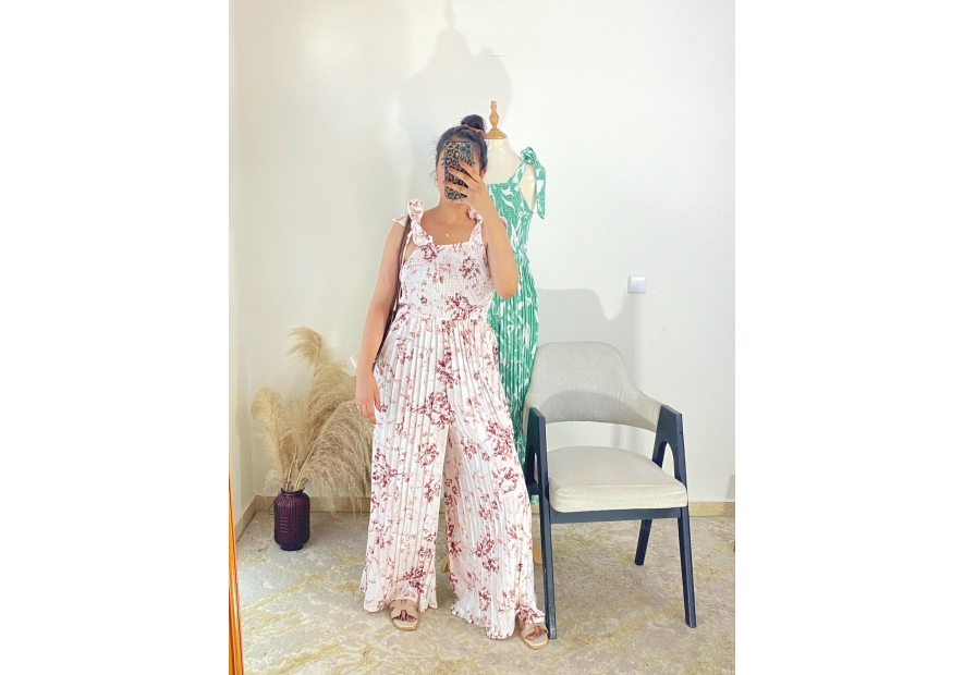 combinaison blanc cassé - casual chic | AK Fashion Shop