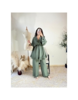 Ensemble vert olive - décontracté chic | AK Fashion Shop