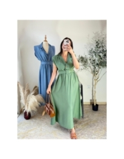 robe vert - décontracté | AK Fashion Shop