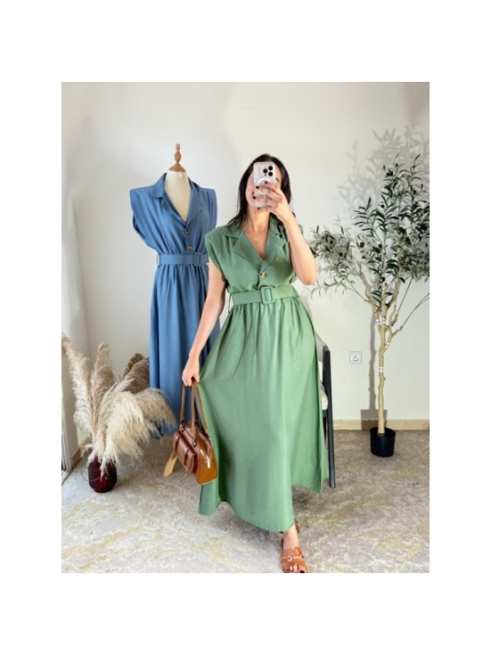 robe vert - décontracté | AK Fashion Shop