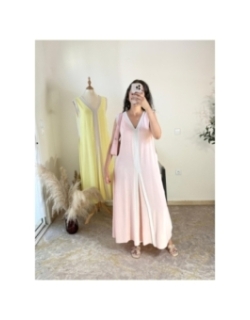 robe rose pâle - chic décontracté | AK Fashion Shop