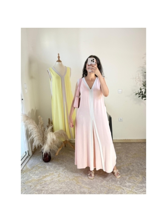 robe rose pâle - chic décontracté | AK Fashion Shop