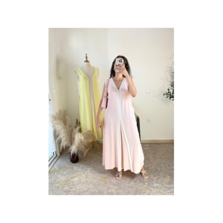 robe rose pâle - chic décontracté | AK Fashion Shop