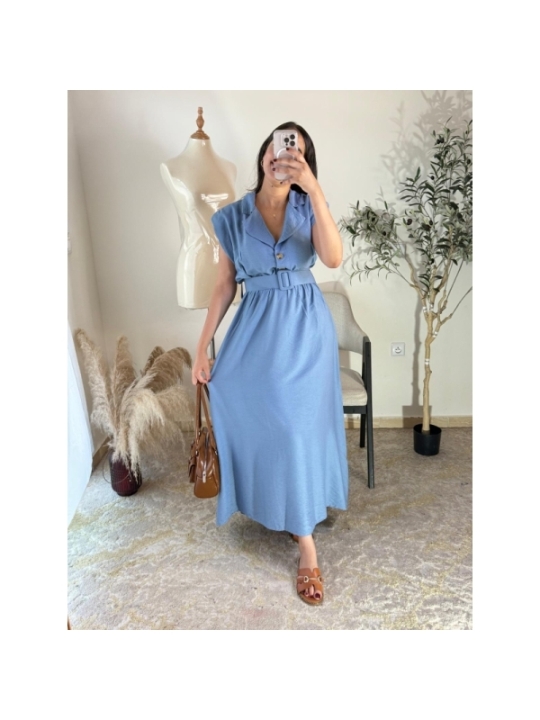 robe bleu - décontracté chic | AK Fashion Shop