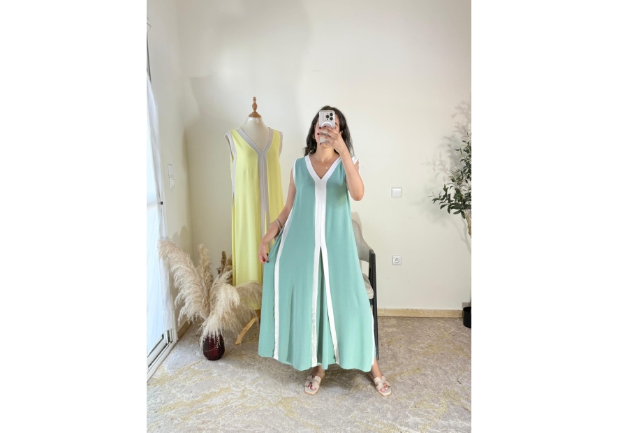 robe vert menthe - décontracté | AK Fashion Shop