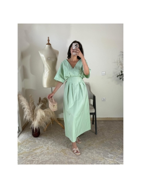robe vert menthe - décontracté | AK Fashion Shop
