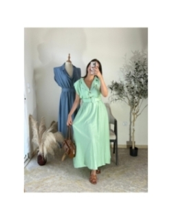 robe vert menthe - décontracté | AK Fashion Shop