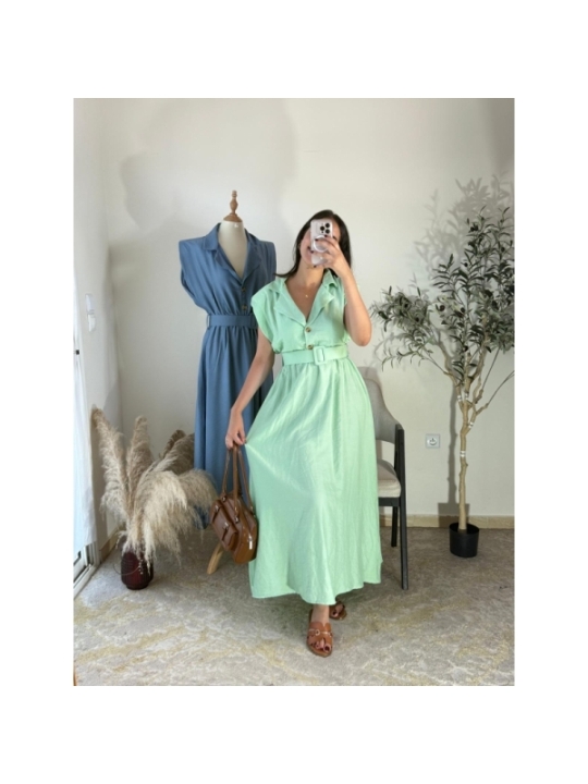 robe vert menthe - décontracté | AK Fashion Shop