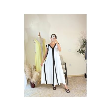 Robe Blanc - Élégant, décontracté, bohème | AK Fashion Shop