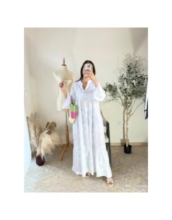 Robe Blanc - Élégant, décontracté, bohème | AK Fashion Shop