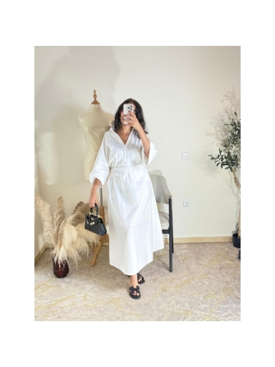 Robe Blanc - Élégant, décontracté, bohème | AK Fashion Shop