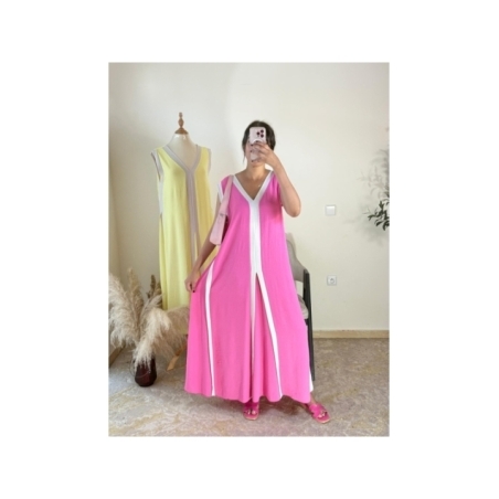 Robe Rose fuchsia - Décontracté | AK Fashion Shop